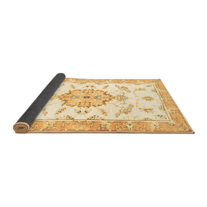 Sideview of Medallion Brown Traditional Rug, tr4646brn
