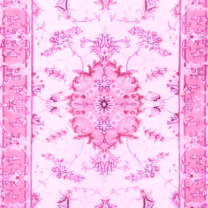 Medallion Pink Traditional Rug, tr4646pnk