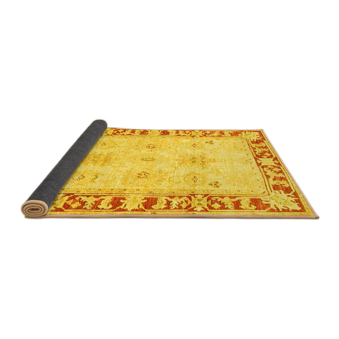 Sideview of Persian Yellow Traditional Rug, tr4647yw