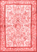 Persian Red Traditional Area Rugs