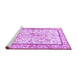 Sideview of Machine Washable Persian Purple Traditional Area Rugs, wshtr4648pur