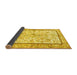 Sideview of Persian Yellow Traditional Rug, tr4648yw