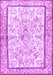 Machine Washable Persian Purple Traditional Area Rugs, wshtr4648pur