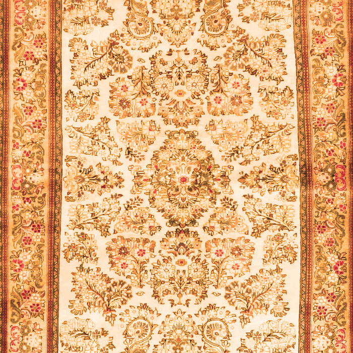 Serging Thickness of Machine Washable Persian Orange Traditional Area Rugs, wshtr4648org