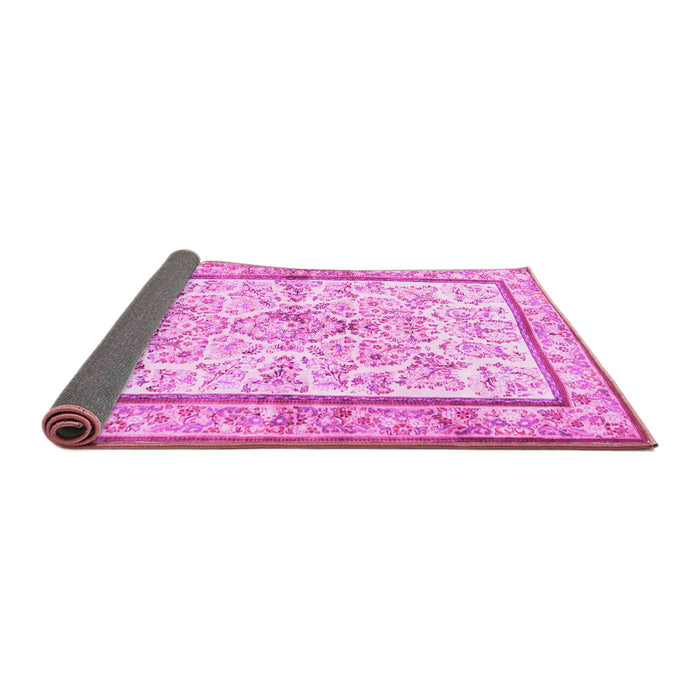 Sideview of Persian Pink Traditional Rug, tr4648pnk