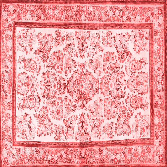 Machine Washable Persian Red Traditional Rug, wshtr4648red