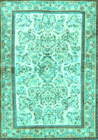 Persian Turquoise Traditional Rug, tr4648turq