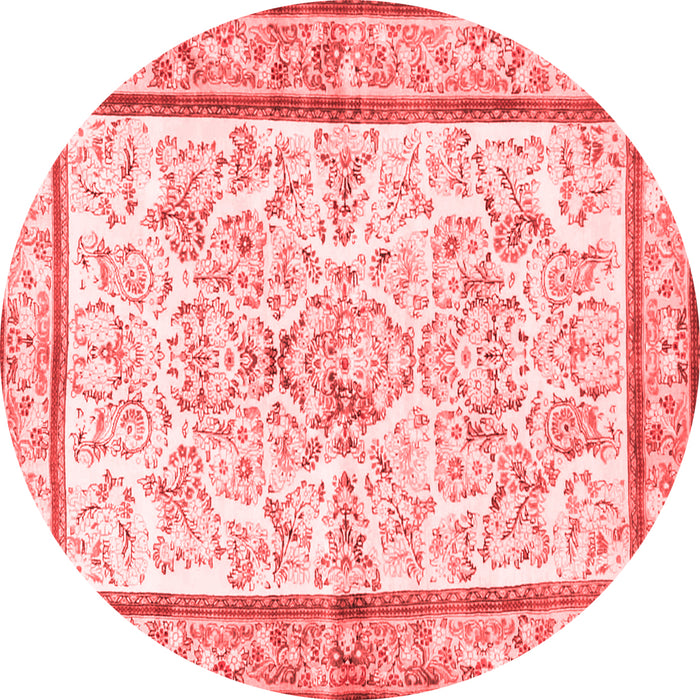 Machine Washable Persian Red Traditional Rug, wshtr4648red