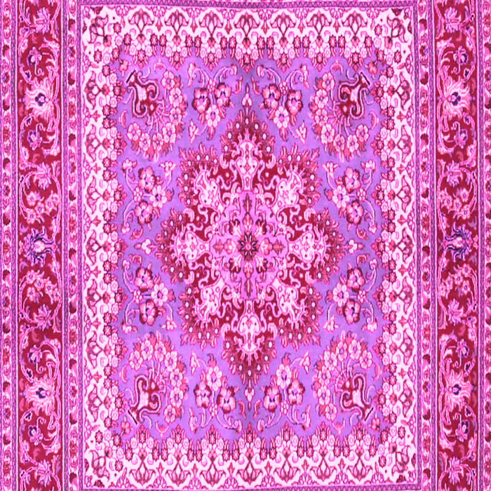 Machine Washable Persian Pink Traditional Rug, wshtr4649pnk