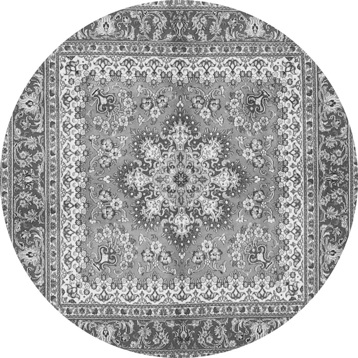 Machine Washable Persian Gray Traditional Rug, wshtr4649gry