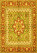 Machine Washable Persian Yellow Traditional Rug, wshtr4649yw