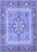 Machine Washable Persian Blue Traditional Rug, wshtr4649blu