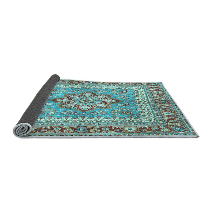 Sideview of Persian Light Blue Traditional Rug, tr4649lblu
