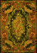 Medallion Yellow French Rug, tr464yw