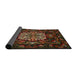 Sideview of Traditional Red Medallion Rug, tr465