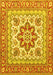 Medallion Yellow Traditional Rug, tr4650yw