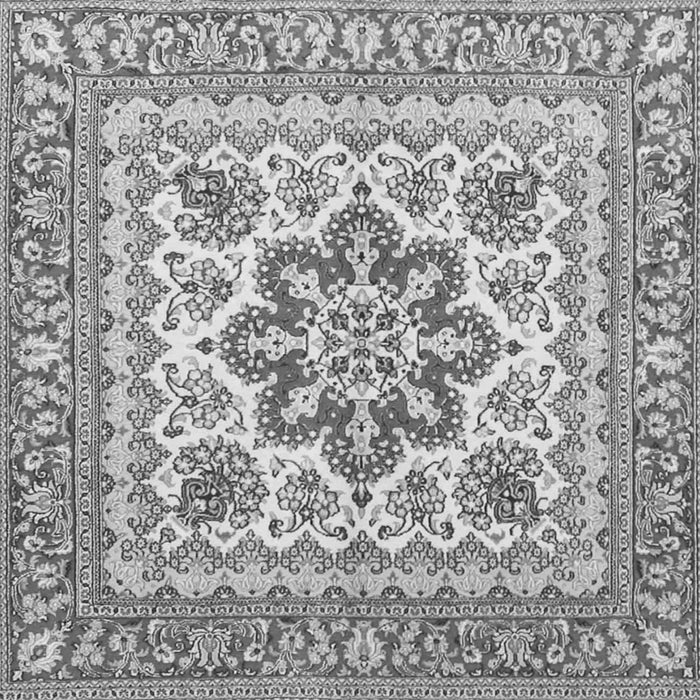 Serging Thickness of Medallion Gray Traditional Rug, tr4650gry