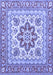 Medallion Blue Traditional Rug, tr4650blu