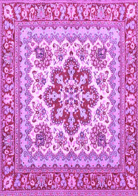 Medallion Purple Traditional Rug, tr4650pur