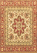 Machine Washable Medallion Brown Traditional Rug, wshtr4650brn