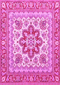 Medallion Pink Traditional Rug, tr4650pnk