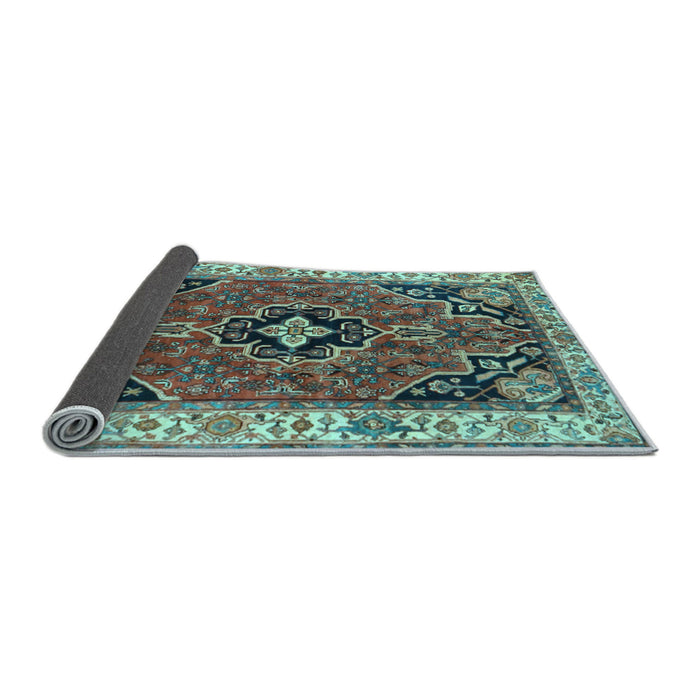 Sideview of Oriental Light Blue Traditional Rug, tr4651lblu
