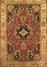 Machine Washable Oriental Brown Traditional Rug, wshtr4651brn