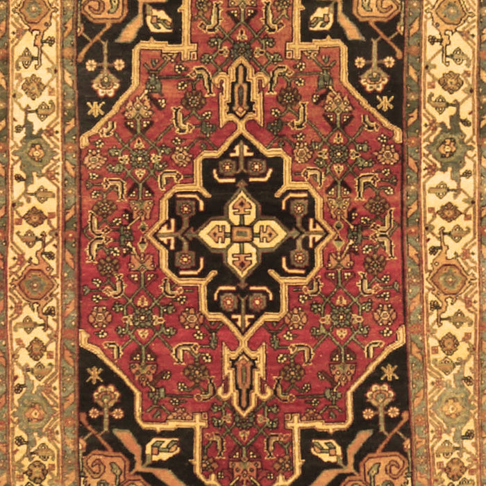 Machine Washable Oriental Brown Traditional Rug, wshtr4651brn