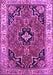 Machine Washable Oriental Purple Traditional Area Rugs, wshtr4651pur