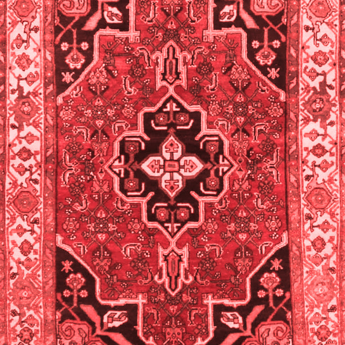 Machine Washable Oriental Red Traditional Rug, wshtr4651red