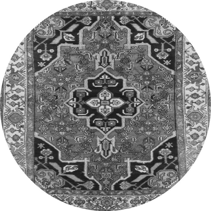 Machine Washable Oriental Gray Traditional Rug, wshtr4651gry