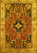 Oriental Yellow Traditional Rug, tr4651yw