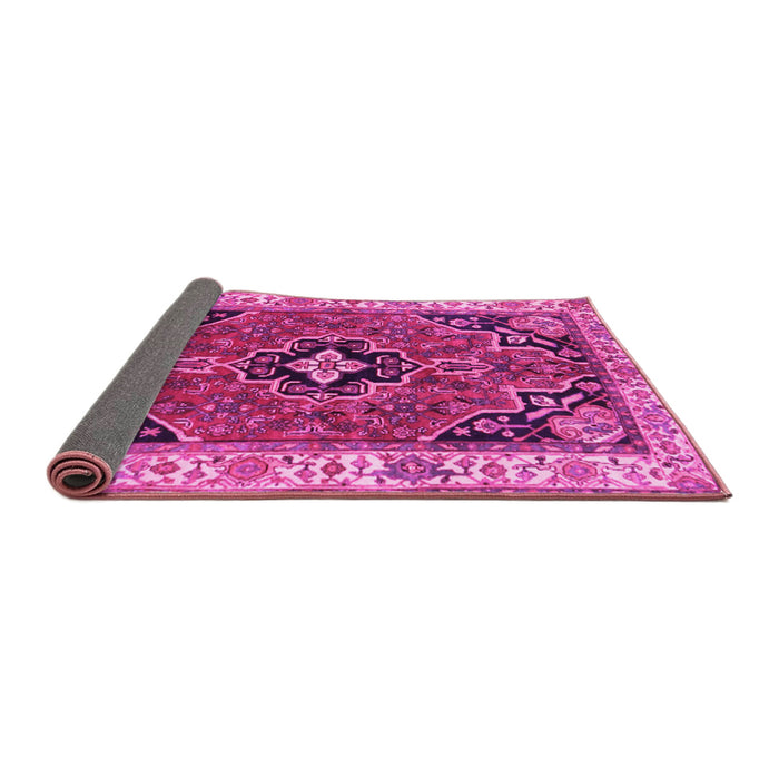 Sideview of Oriental Pink Traditional Rug, tr4651pnk