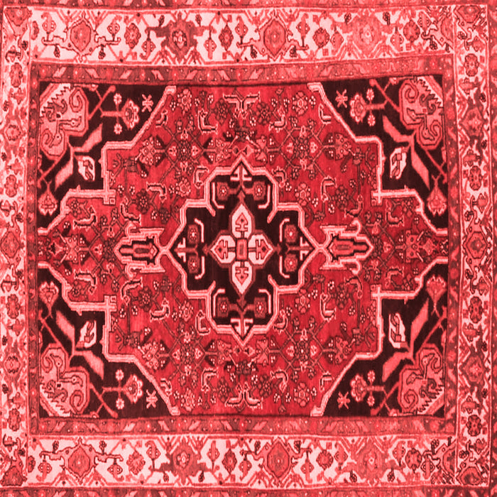 Machine Washable Oriental Red Traditional Rug, wshtr4651red