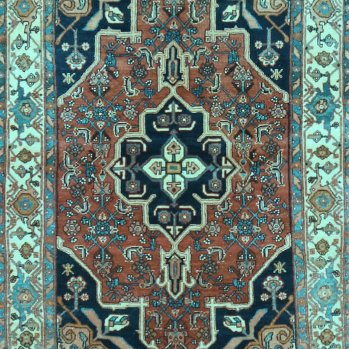 Oriental Light Blue Traditional Rug, tr4651lblu