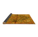 Sideview of Medallion Yellow Traditional Rug, tr4652yw