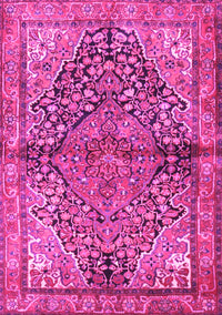 Medallion Pink Traditional Rug, tr4652pnk