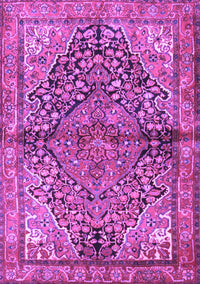 Medallion Purple Traditional Rug, tr4652pur