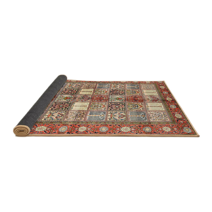Sideview of Traditional Chestnut Red Persian Rug, tr4653