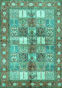 Persian Turquoise Traditional Rug, tr4653turq