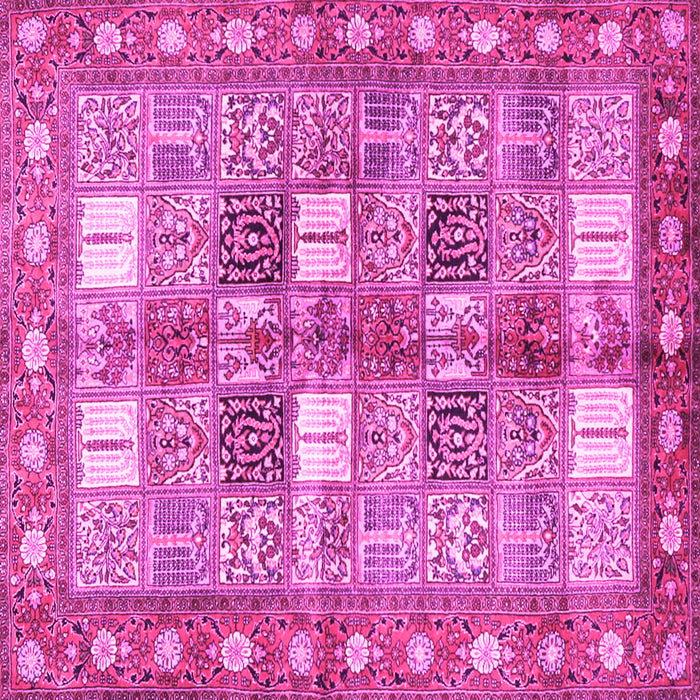 Square Persian Pink Traditional Rug, tr4653pnk
