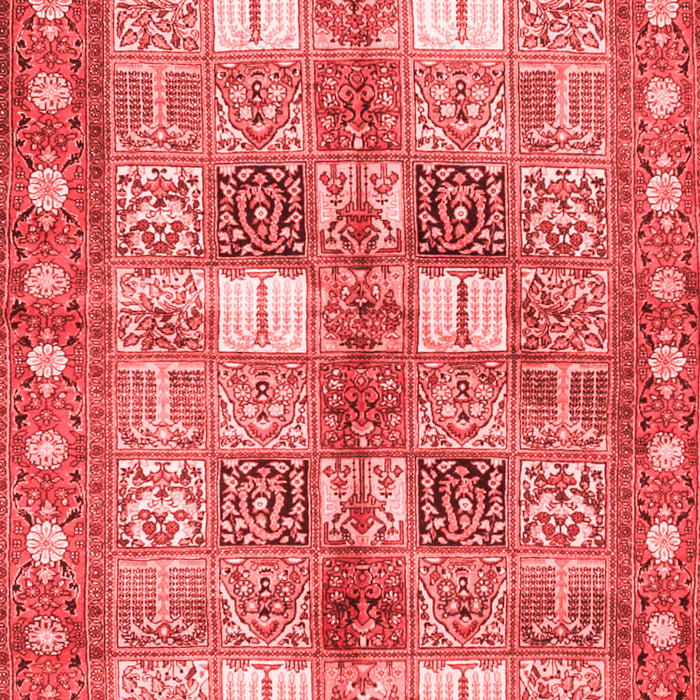 Machine Washable Persian Red Traditional Rug, wshtr4653red