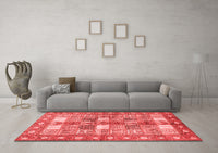 Machine Washable Persian Red Traditional Rug, wshtr4653red