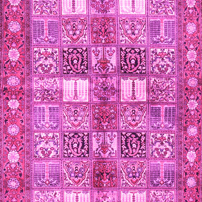 Machine Washable Persian Pink Traditional Rug, wshtr4653pnk