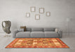 Machine Washable Persian Orange Traditional Area Rugs in a Living Room, wshtr4653org