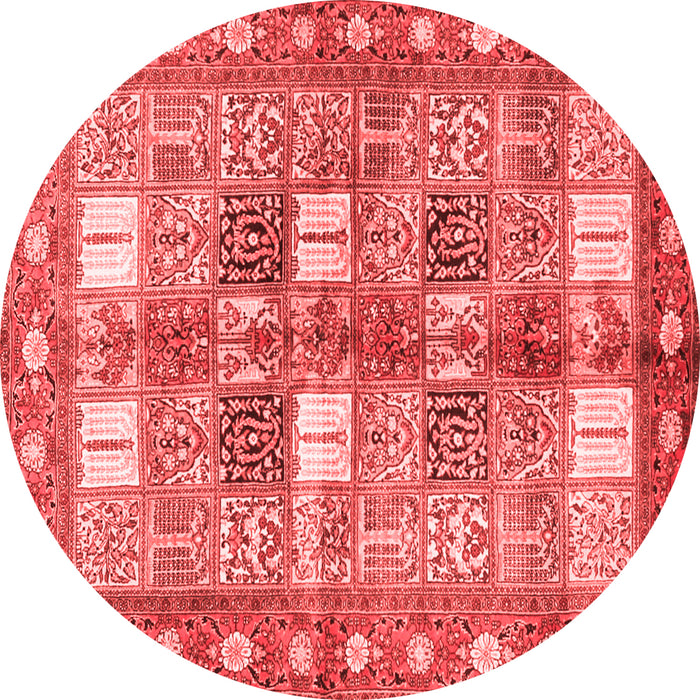 Machine Washable Persian Red Traditional Rug, wshtr4653red