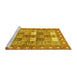 Sideview of Machine Washable Persian Yellow Traditional Rug, wshtr4653yw