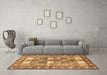 Machine Washable Persian Brown Traditional Rug in a Living Room,, wshtr4653brn