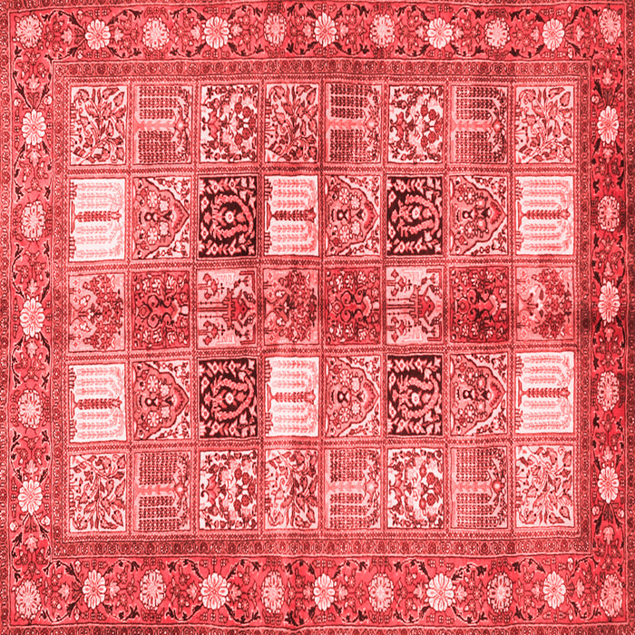 Machine Washable Persian Red Traditional Rug, wshtr4653red