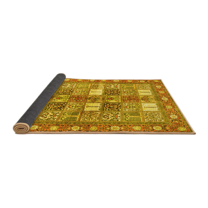 Sideview of Persian Yellow Traditional Rug, tr4653yw